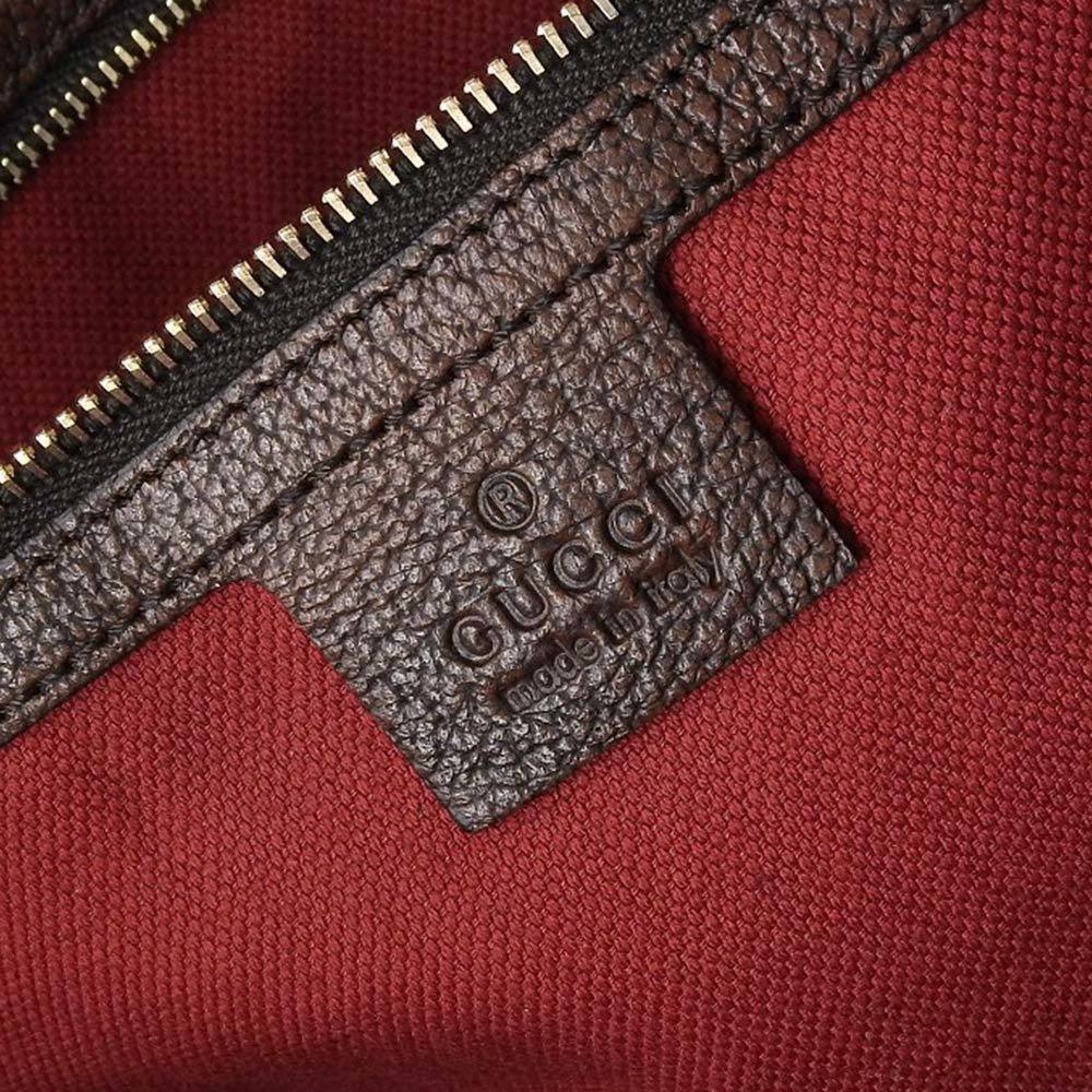 GUCCI Seventies Houndstooth Boston Bag Canvas x Leather Brown 271624 525040 - Picture 8 of 8